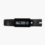 Black Muc-Off tire lever with white logo on clean white background