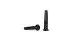 Muc-Off Stealth black tubeless puncture plugs shown disassembled on white background
