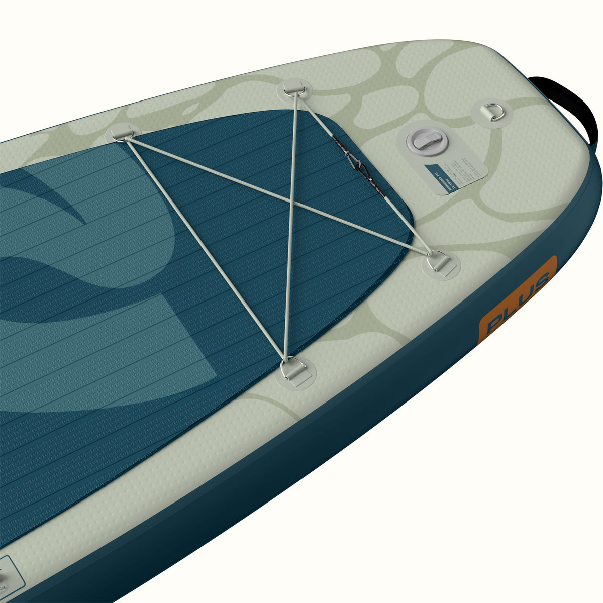 Retrospec Weekender Plus inflatable SUP kayak hybrid board nose with bungee cargo system