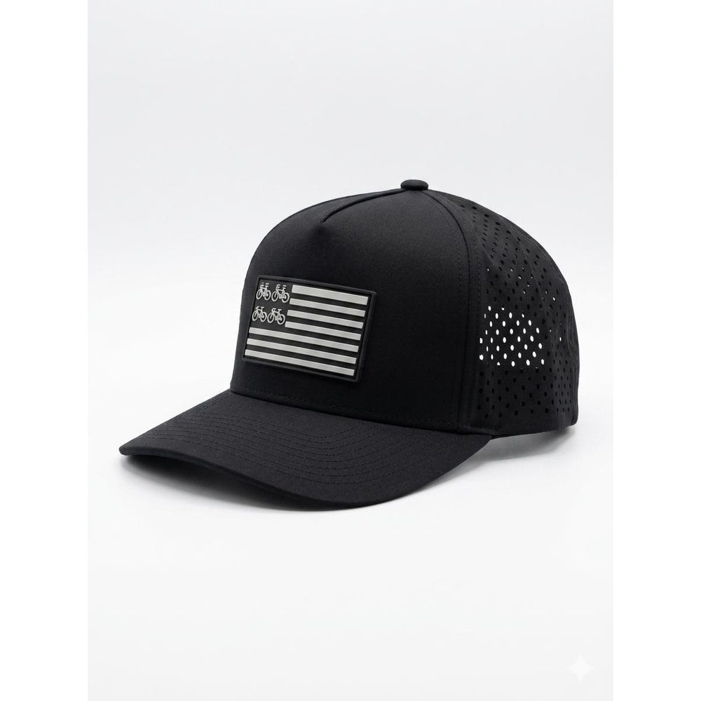 qpeed Hat Black Flag