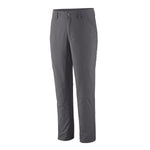 Patagonia Women's Quandary Pants in Forge Grey with button closure and side pockets