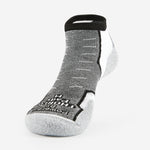 Thorlos Experia Energy low-cut athletic sock in black, white, and gray