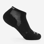 Black Experia low cut athletic sock with mesh ventilation panels