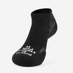 Thorlos Experia Energy black low-cut athletic performance sock on white background