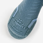 Experia Light Cushion Low-Cut Sock toe box detail in Spearmint teal color