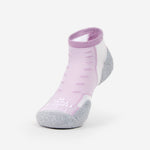 Thorlos Experia Energy low-cut ankle sock in lavender purple with gray cushioned sole