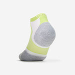 Experia Light Cushion Low-Cut Sock in Spearmint green, white, and gray colorway