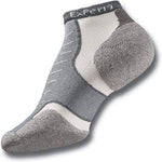 Experia Micro Mini athletic sock in grey and white colorway