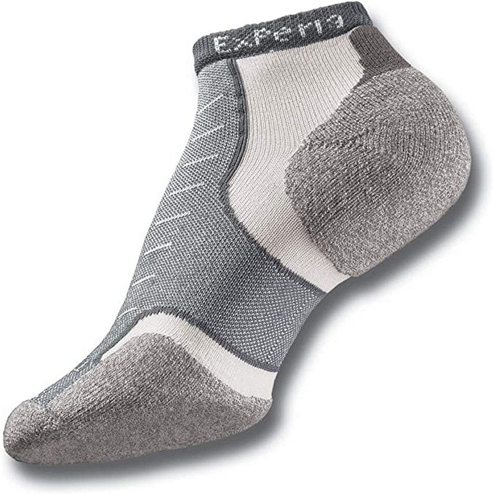 Experia Micro Mini athletic sock in grey and white colorway