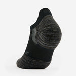 Experia No Show Tab running sock in black with cushioned heel and toe zones