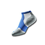 Experia Micro Mini athletic sock in royal blue and grey colorway