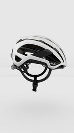 Kask Valegro cycling helmet in white and black colorway, side profile view