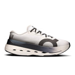 On Cloudboom Max men's running shoe in white with black details and distinctive sole