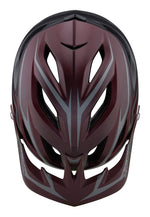 Troy Lee Designs A3 MIPS mountain bike helmet in burgundy with gray accents