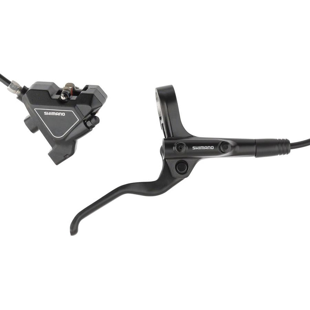 Shimano black disc brake system with brake lever and caliper