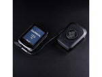 Ravemen FR1100 light connected via cable to Garmin device showing charging capability