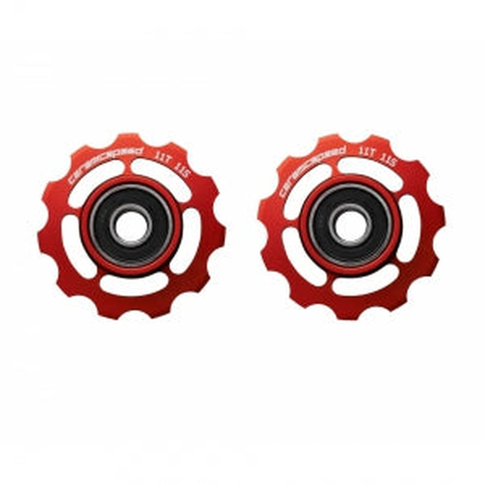 Ceramic Speed Campagnolo Pulley Wheels 11Sp Red