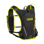 Camelbak Trail Run Vest in black with yellow trim and mesh panels