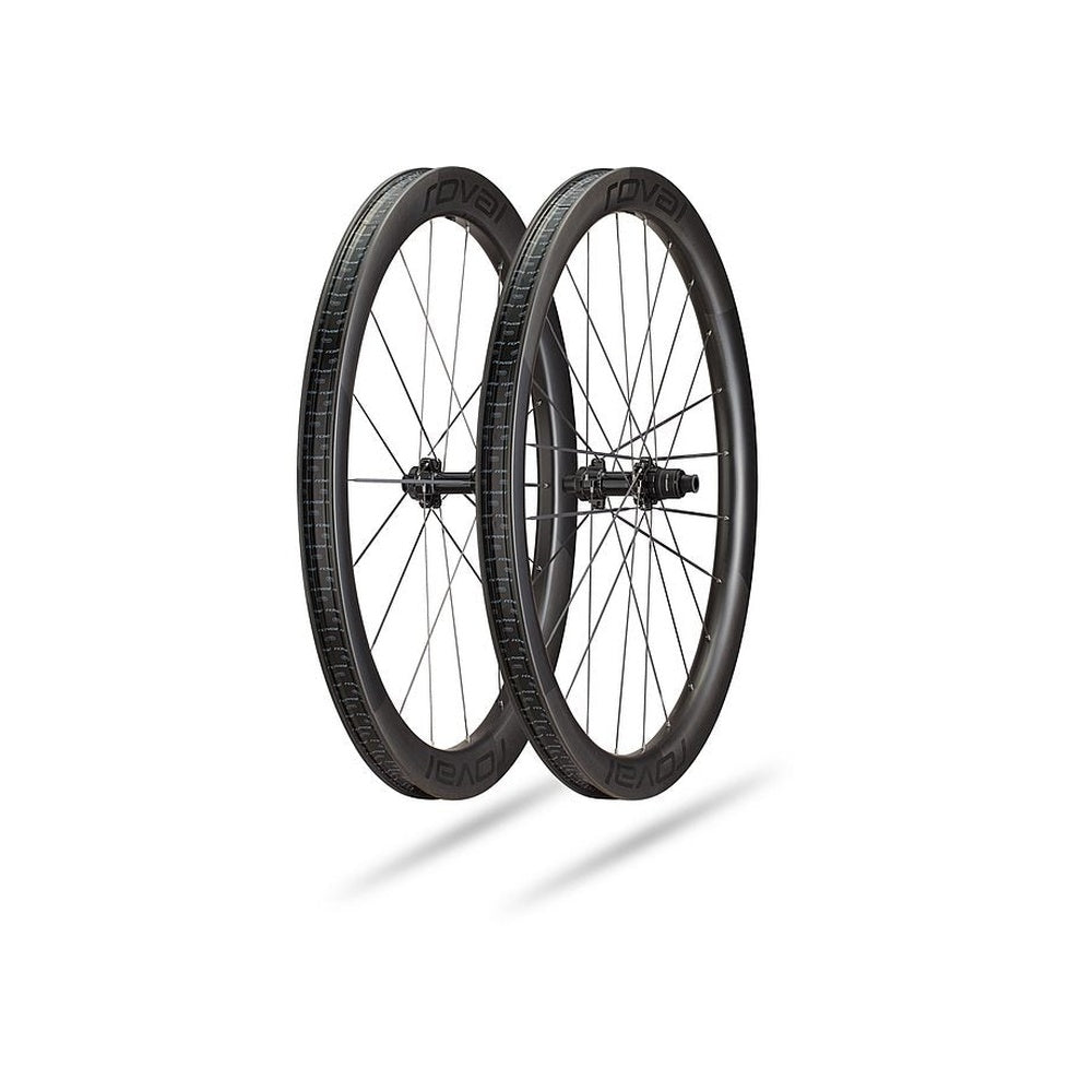 Specialized Roval Terra Aero CLX carbon wheelset in satin carbon and gloss black finish