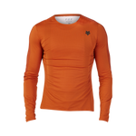 Fox Racing Flexair Ascent Long Sleeve Jersey in Cordovan Red with fox head logo