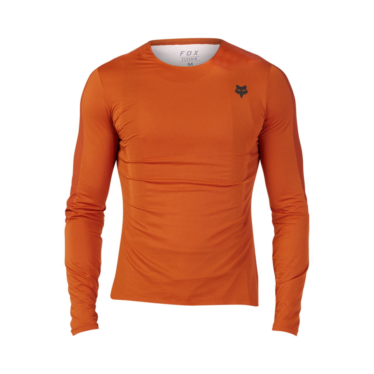 Fox Racing Flexair Ascent Long Sleeve Jersey in Cordovan Red with fox head logo