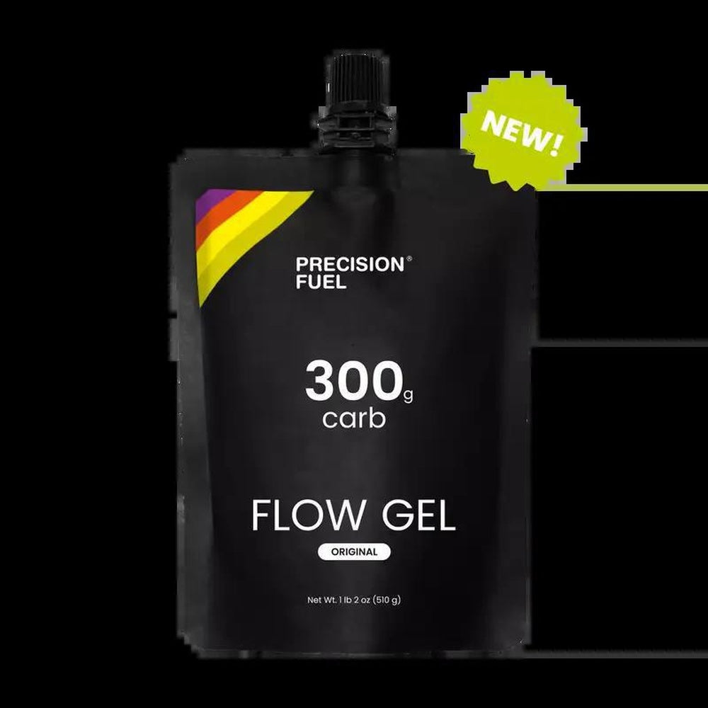Precision Fuel 300g Carb Flow Gel Original flavor in black 510g pouch