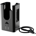 Shimano EC-DN100A battery charger dock in black with included USB-C charging cord