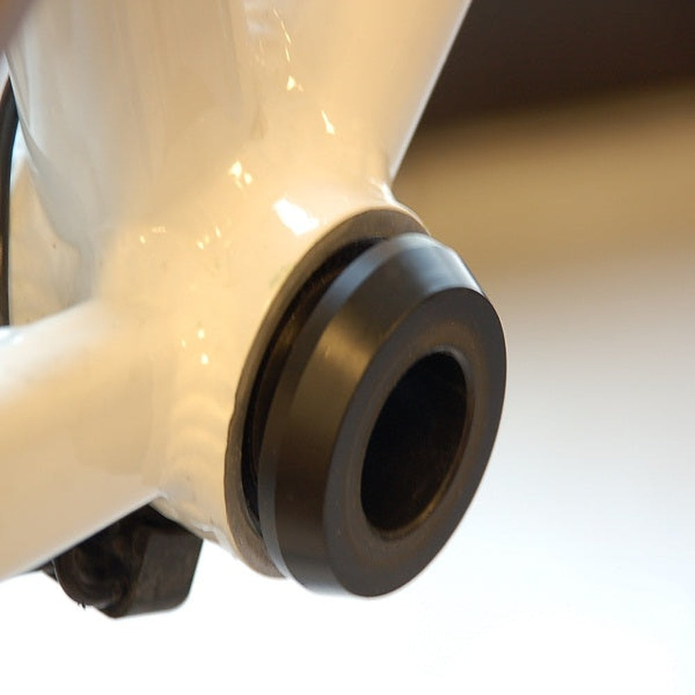 Black Wheels Manufacturing BB30 bottom bracket adaptor showing threaded bearing cup detail