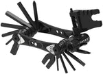 Lezyne RAP II 6 Multi Tool black with all tools fanned open showing hex keys, screwdrivers, and chain breaker