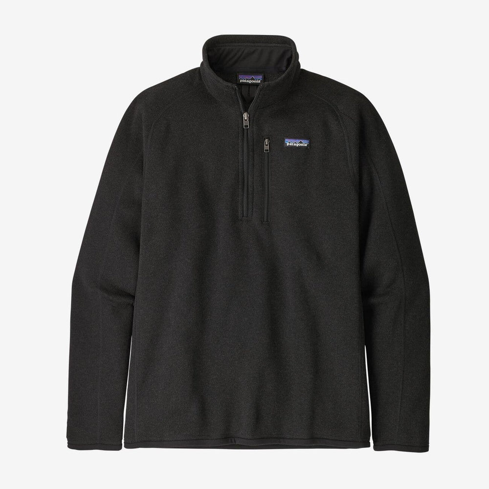 Patagonia Better Sweater 1/4-Zip Fleece in black with Patagonia logo patch