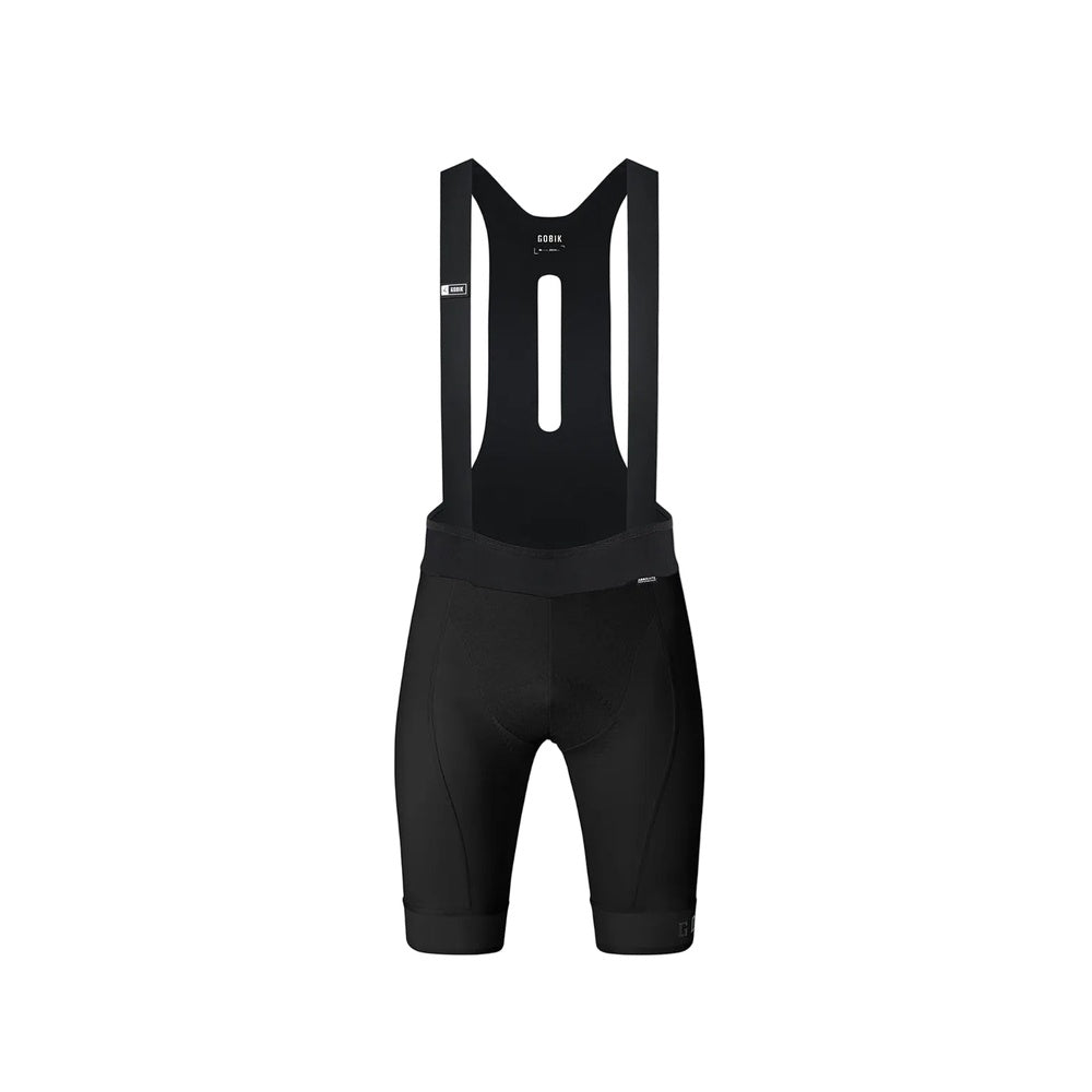 GOBIK Bibshort Absolute 7.0 Men in black cycling bib shorts with shoulder straps