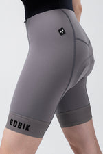 GOBIK Bibshort Absolute Compact 7.0 Women in gray kettle color with professional studio lighting