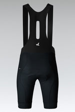 Gobik Absolute 7.0 black bib shorts rear view with padded chamois and straps