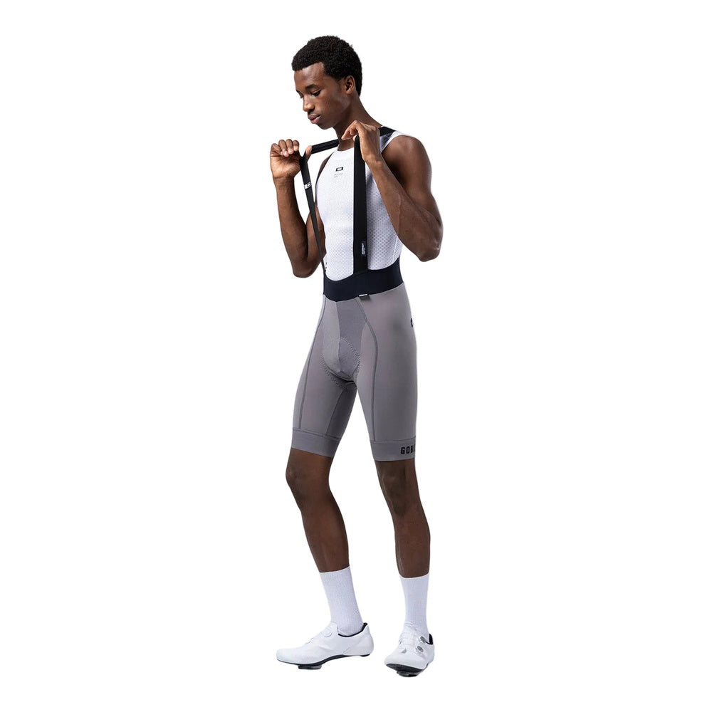 GOBIK Bibshort Absolute Compact 7.0 Men in gray with white mesh upper