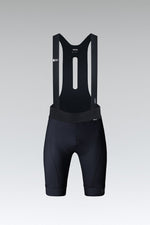 Gobik Absolute Compact 7.0 bib shorts in navy blue with suspender straps