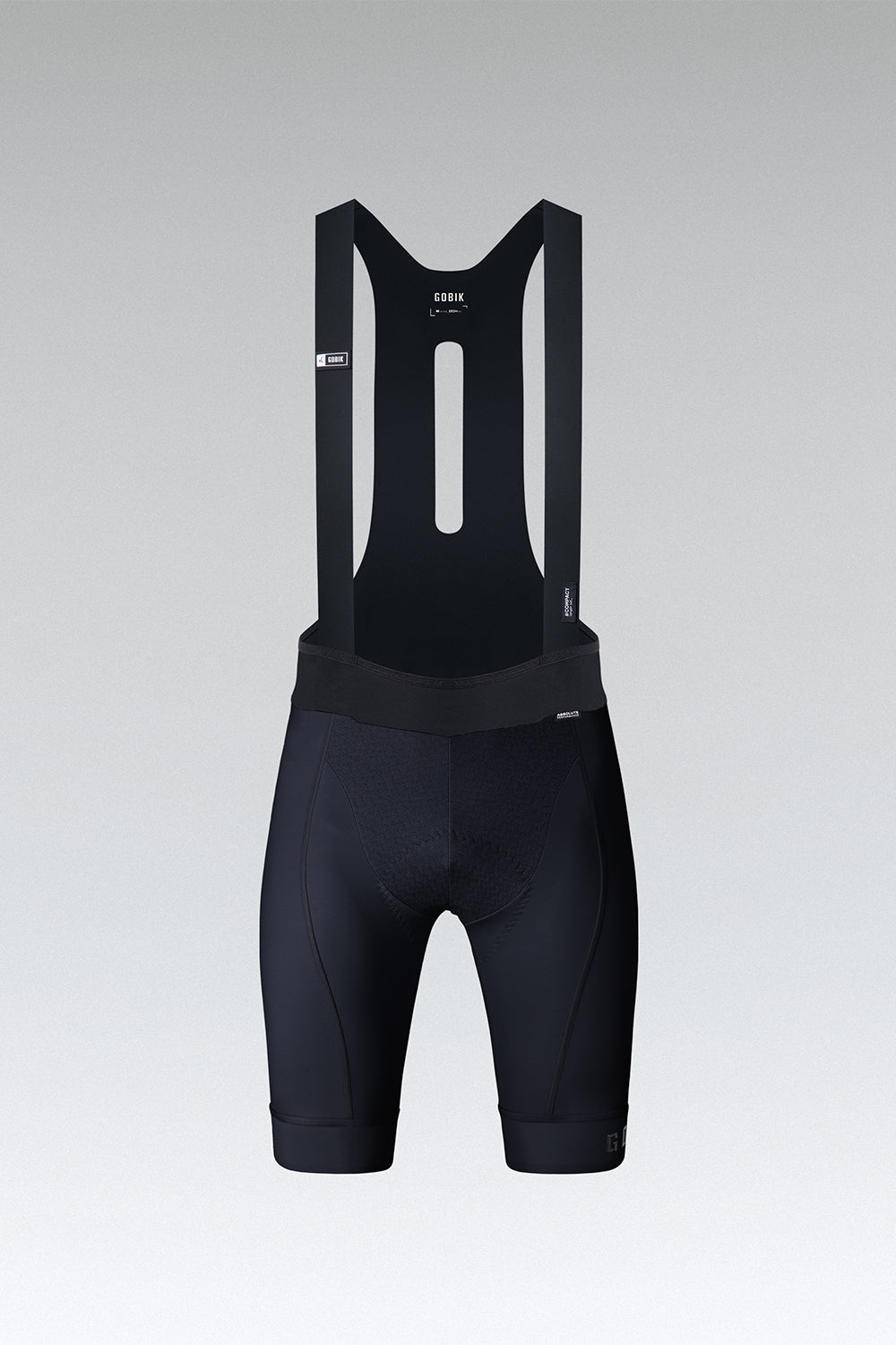 Gobik Absolute Compact 7.0 bib shorts in navy blue with suspender straps