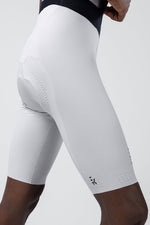 White Gobik Lancer men's cycling bib shorts with perforated ventilation panels