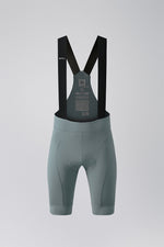 Gobik Matt 2.0 men's cycling bib shorts in trooper green color with black suspenders