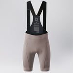 Gobik Matt 2.0 women's cycling bib shorts in aura beige with black suspenders