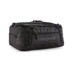Patagonia Black Hole Duffel 55L in black with shoulder straps and carry handles