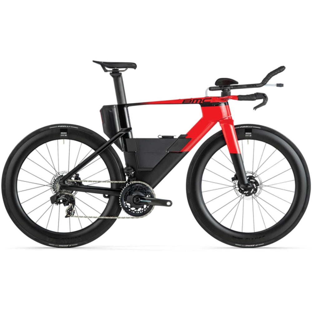 BMC SpeedMachine 01 Two time trial bike in red and black colorway
