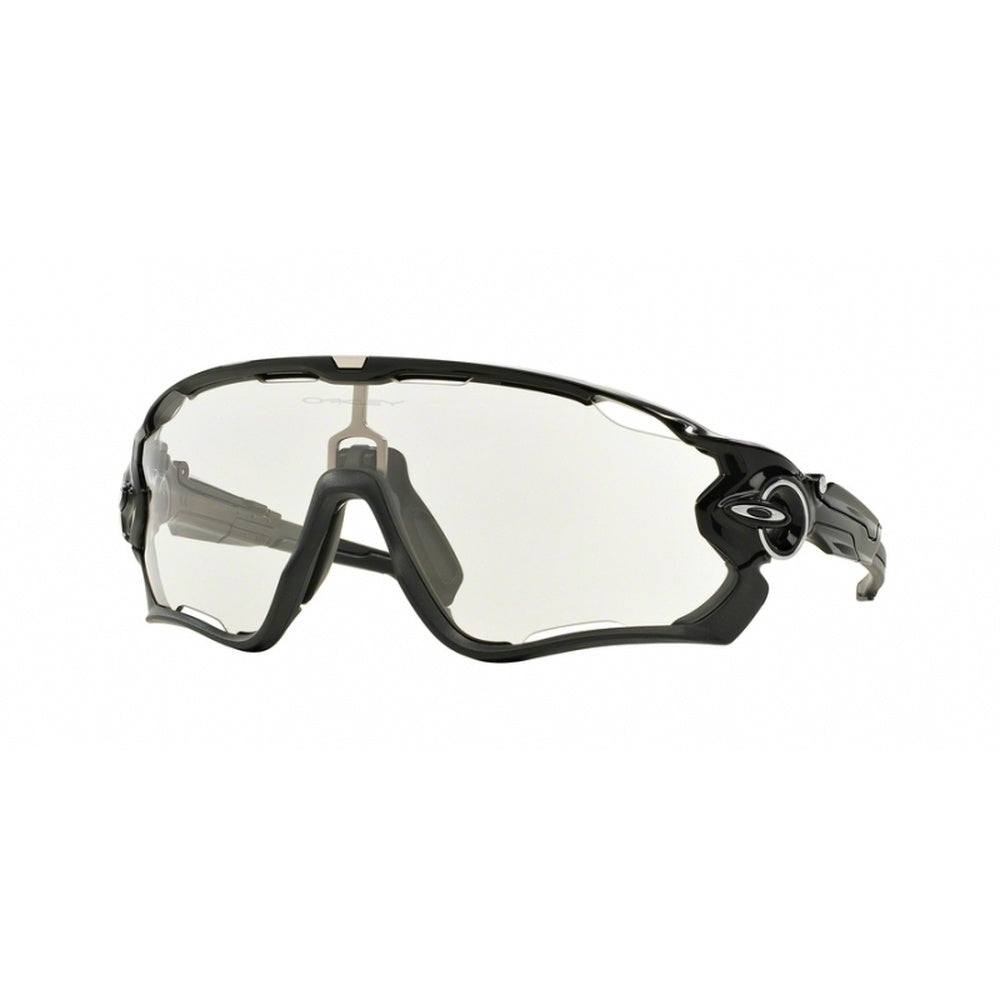 Oakley JawBreaker Polished Black Clear To Black Photochromic Sunglasses - CLEAR BLACK IRIDIUM PHOTOCHROMIC