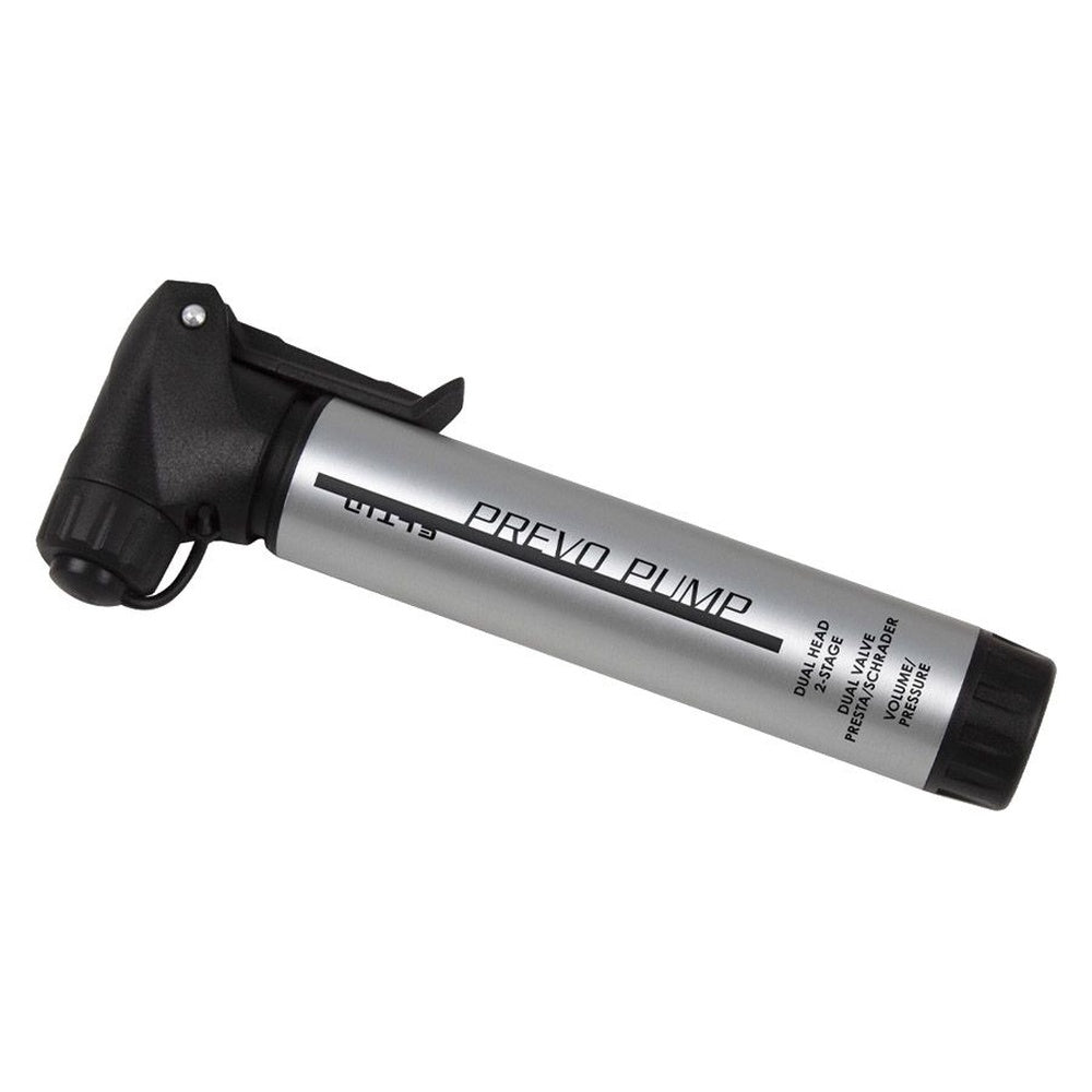 Eltin Prevo Pump bicycle pump with silver body and black ergonomic handle
