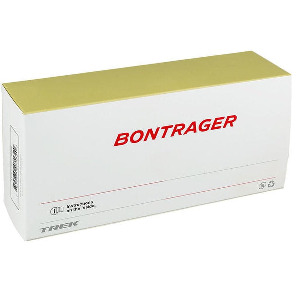 Bontrager thorn resistant bicycle inner tube in white and gold retail packaging box