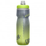 CamelBak Podium Chill water bottle in lime green with gray dot pattern