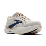 Brooks Ghost Max 3 Men's running shoe in Coconut/Chateau/Navy colorway with cream upper and navy accents