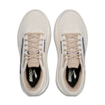 Brooks Ghost Max 3 men's running shoes in Coconut/Chateau/Navy colorway, top view