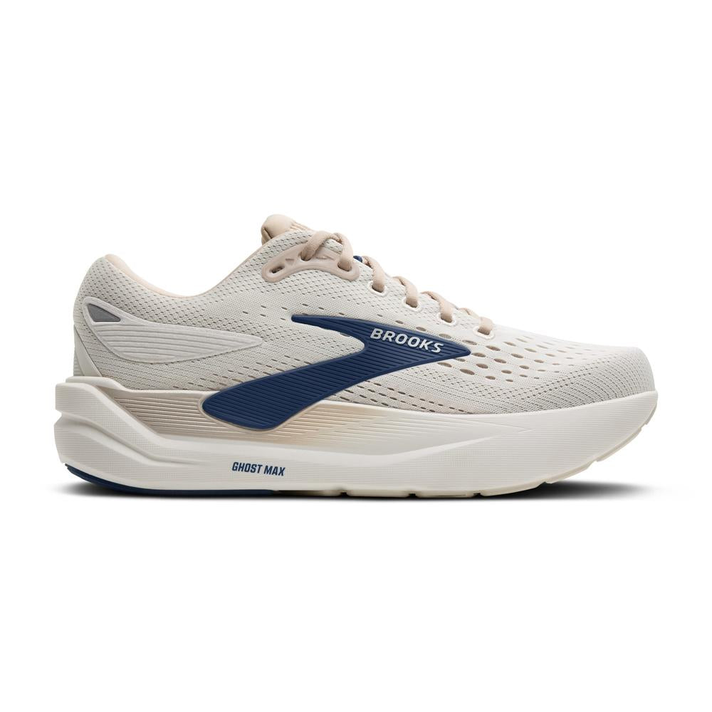 Brooks Ghost Max 3 Men's Running Shoe in Coconut/Chateau/Navy colorway
