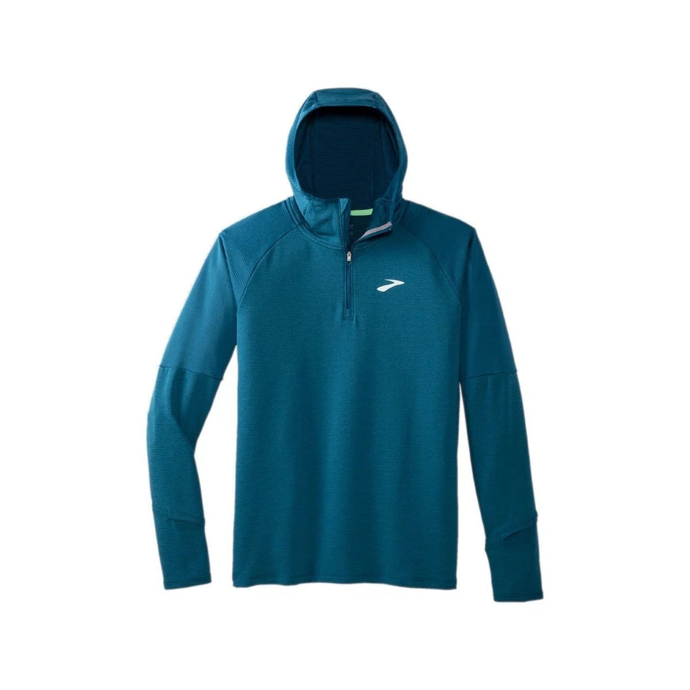 Brooks Notch Thermal Hoodie 2.0 Men's Htr DK Ocean/DK  Ocean L