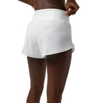 Brooks Chaser 3-inch women's running shorts in white with high waistband